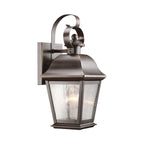 KL-MOUNT-VERNON2-S-OZ Mount Vernon Small  Outdoor Wall Lantern Old Bronze
