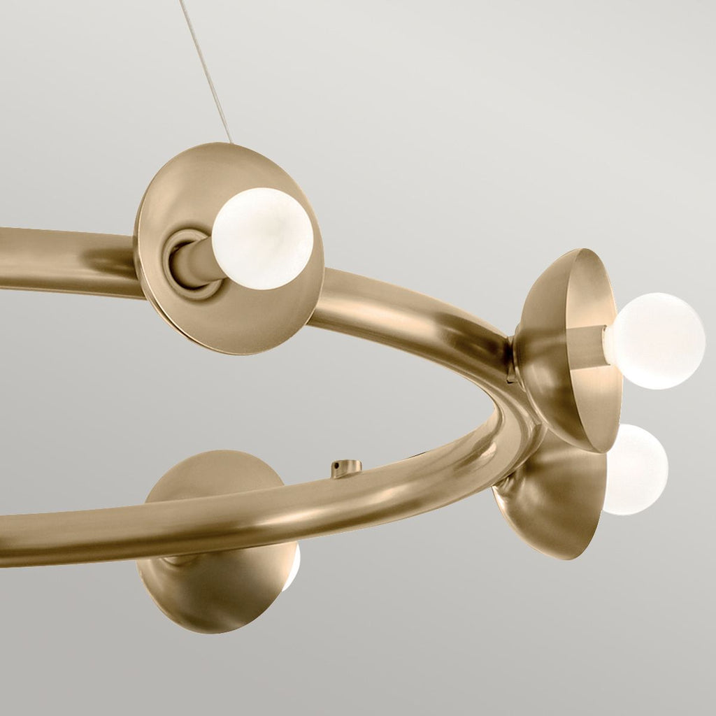 KL-PALTA9-CPZ Kichler Palta 9 Light Chandelier Champagne Bronze