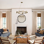 KL-PALTA9-CPZ Kichler Palta 9 Light Chandelier Champagne Bronze