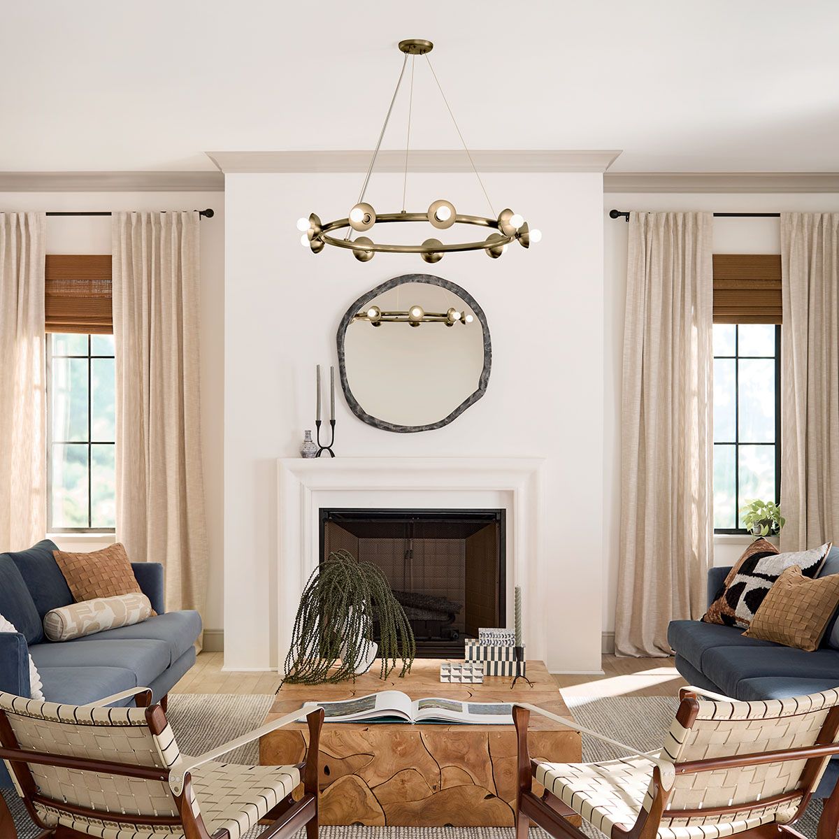 KL-PALTA9-CPZ Kichler Palta 9 Light Chandelier Champagne Bronze