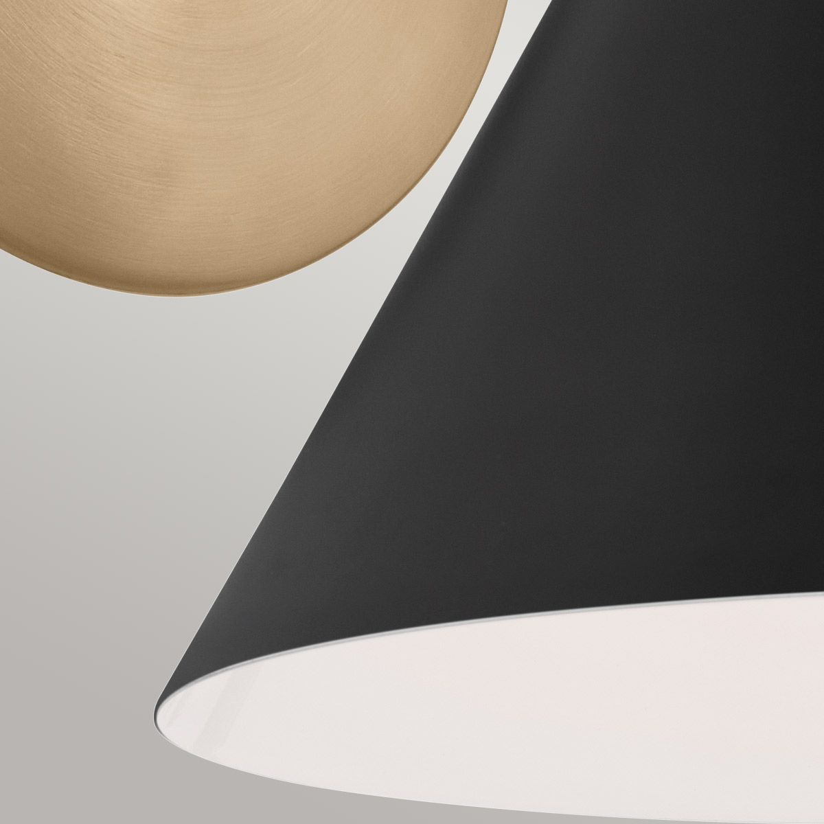 KL-PHIX-1W-CBB Kichler Phix 1 arm, 2 light up and down Wall Light Champagne Bronze, Black