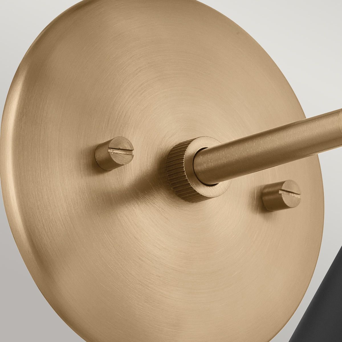 KL-PHIX-1W-CBB Kichler Phix 1 arm, 2 light up and down Wall Light Champagne Bronze, Black