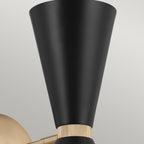 KL-PHIX-1W-CBB Kichler Phix 1 arm, 2 light up and down Wall Light Champagne Bronze, Black