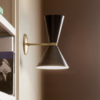KL-PHIX-1W-CBB Kichler Phix 1 arm, 2 light up and down Wall Light Champagne Bronze, Black