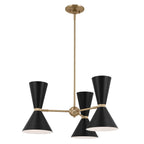 KL-PHIX-3-CBB Kichler Phix 3 arm, 6 light up and down Chandelier Champagne Bronze, Black