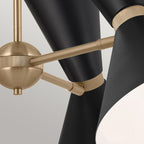 KL-PHIX-3-CBB Kichler Phix 3 arm, 6 light up and down Chandelier Champagne Bronze, Black