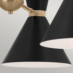 KL-PHIX-3-CBB Kichler Phix 3 arm, 6 light up and down Chandelier Champagne Bronze, Black