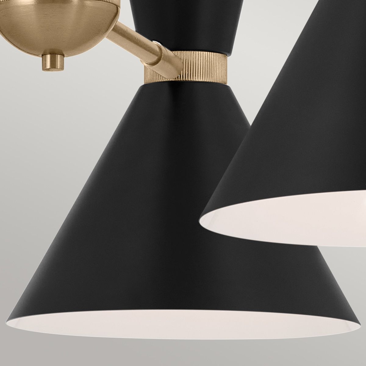 KL-PHIX-3-CBB Kichler Phix 3 arm, 6 light up and down Chandelier Champagne Bronze, Black