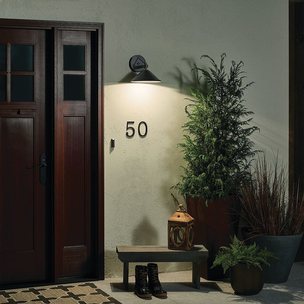 KL-RIPLEY2-M-BK Ripley  Medium  Outdoor Wall Lantern Black