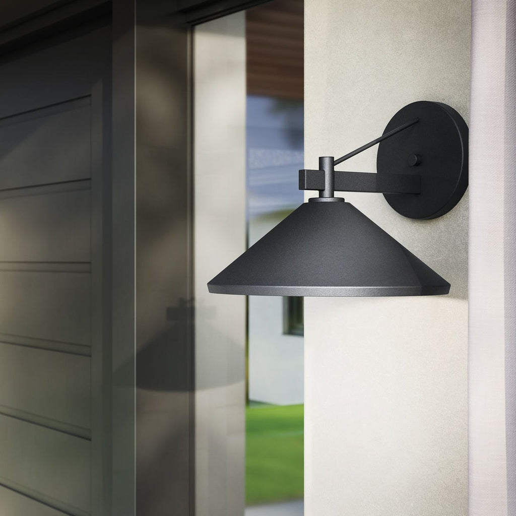 KL-RIPLEY2-M-BK Ripley  Medium  Outdoor Wall Lantern Black