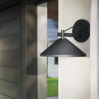 KL-RIPLEY2-M-BK Ripley  Medium  Outdoor Wall Lantern Black