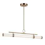 KL-RIVEN-LED-LP-122-CPZ  Riven LED Linear Pendant Champagne Bronze