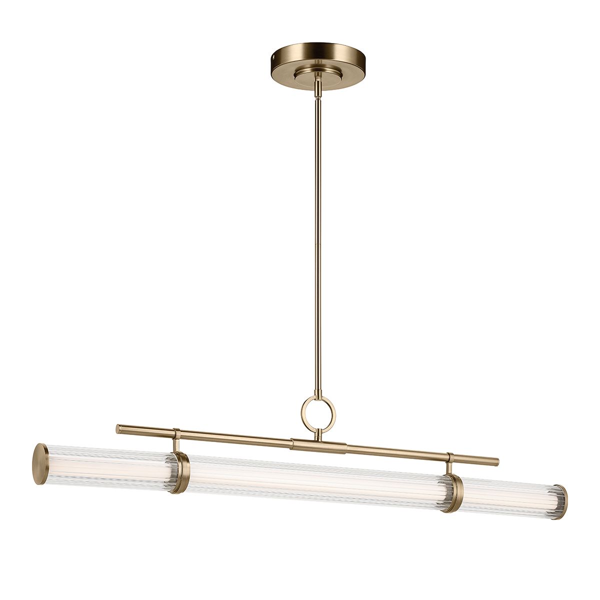 KL-RIVEN-LED-LP-122-CPZ  Riven LED Linear Pendant Champagne Bronze