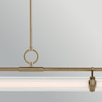 KL-RIVEN-LED-LP-122-CPZ  Riven LED Linear Pendant Champagne Bronze