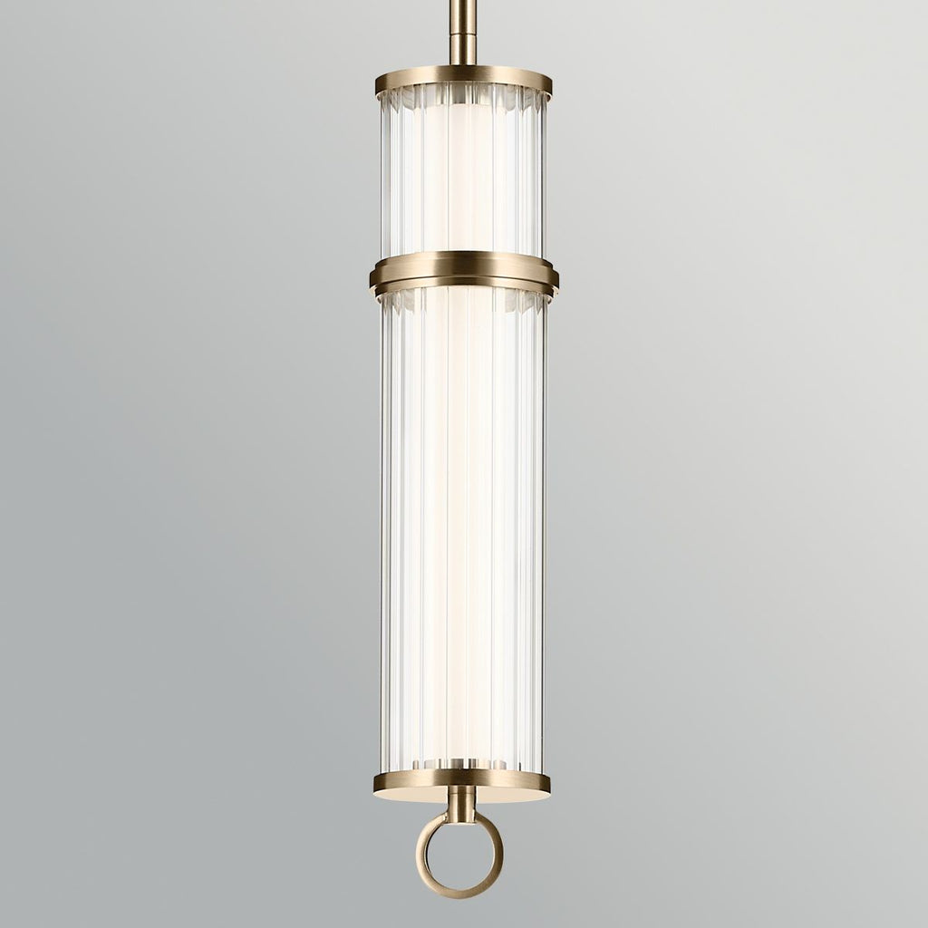 KL-RIVEN-LED-MP-CPZ  Riven LED Pendant Champagne Bronze