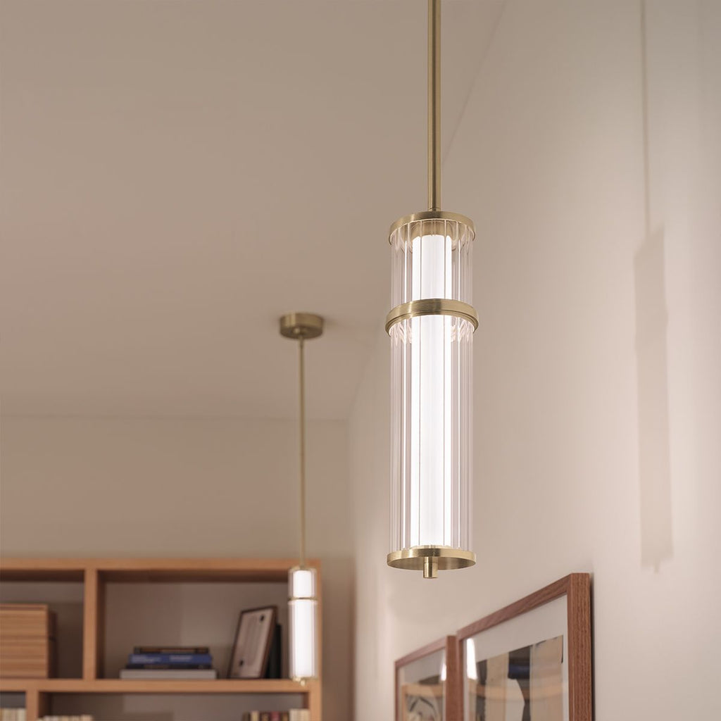KL-RIVEN-LED-MP-CPZ  Riven LED Pendant Champagne Bronze
