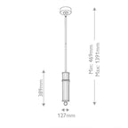 KL-RIVEN-LED-MP-CPZ  Riven LED Pendant Champagne Bronze