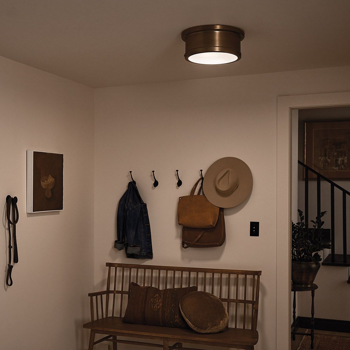 KL-SERCA-F-M-BNB Serca Medium Flush Brushed Natural Brass