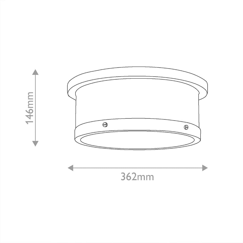KL-SERCA-F-M-BNB Serca Medium Flush Brushed Natural Brass