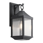 KL-SPRINGFIELD-M Springfield 1 Light Medium  Outdoor Wall Lantern Distressed Black