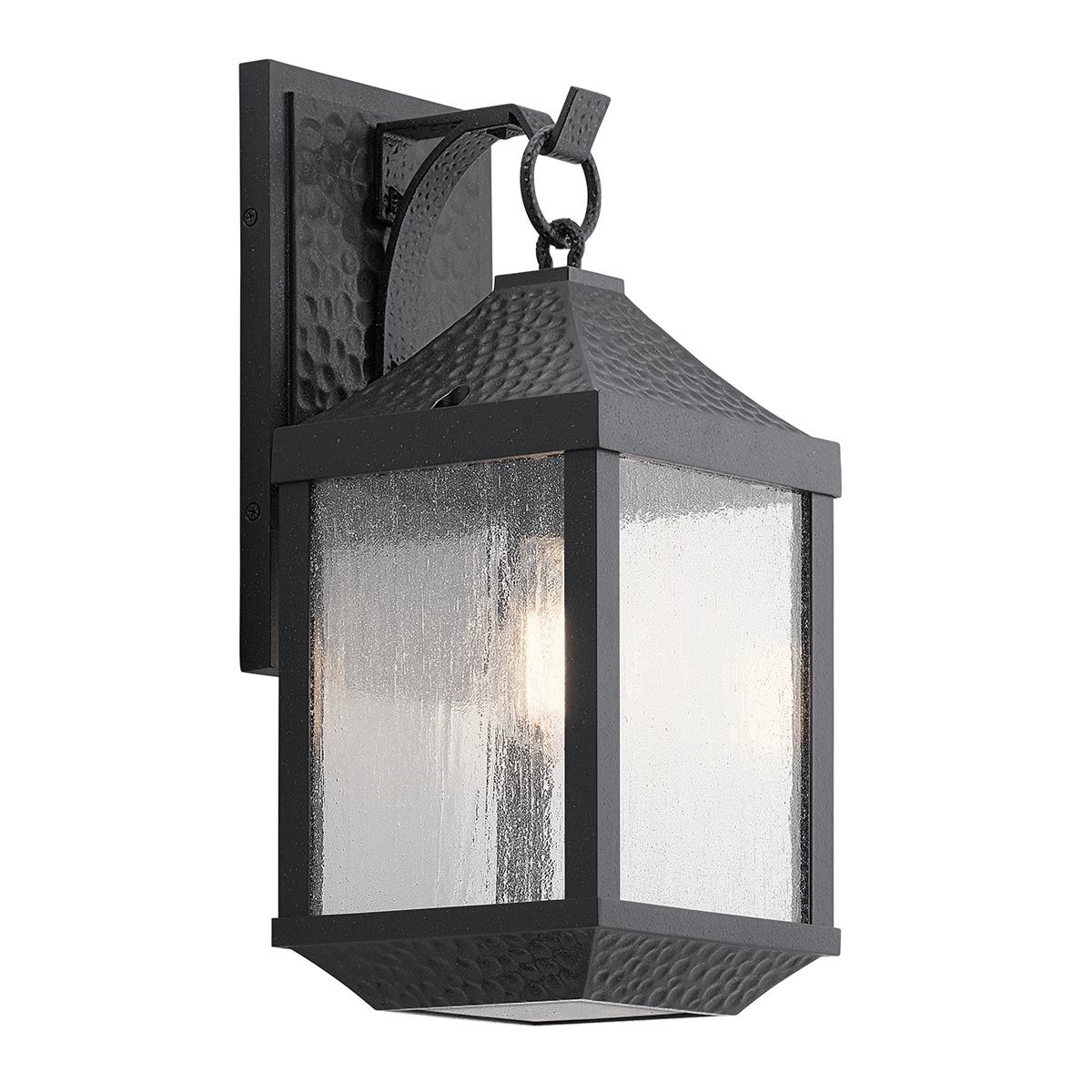 KL-SPRINGFIELD-M Springfield 1 Light Medium  Outdoor Wall Lantern Distressed Black