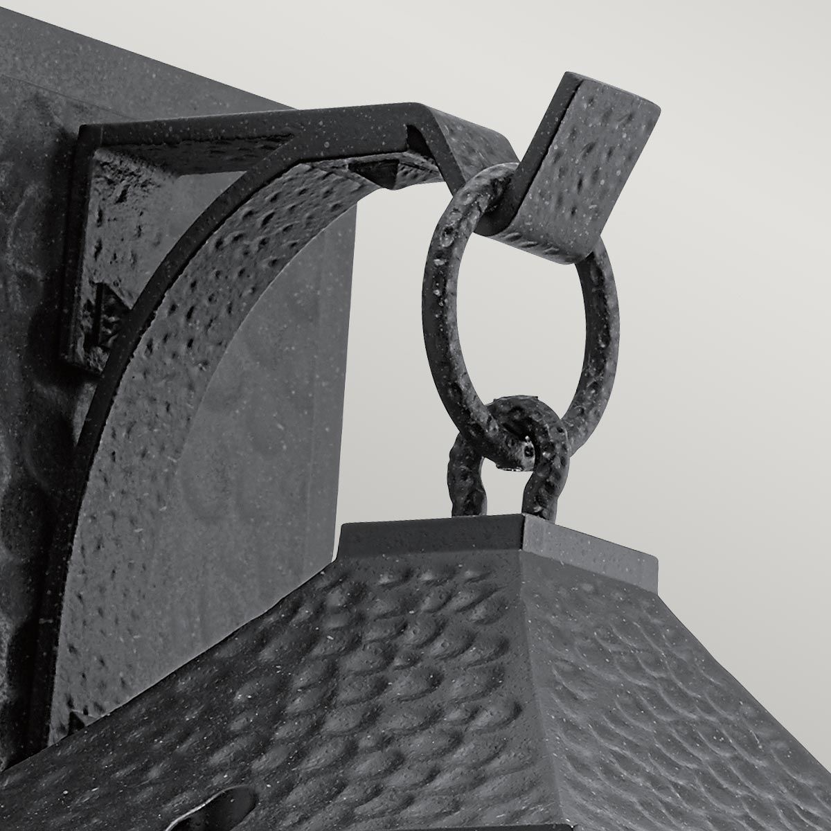 KL-SPRINGFIELD-M Springfield 1 Light Medium  Outdoor Wall Lantern Distressed Black