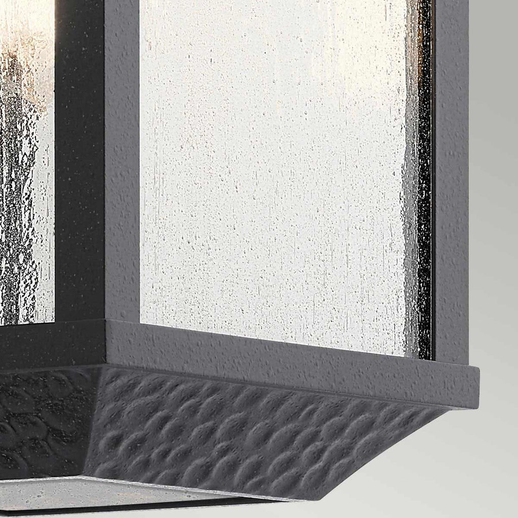 KL-SPRINGFIELD-M Springfield 1 Light Medium  Outdoor Wall Lantern Distressed Black