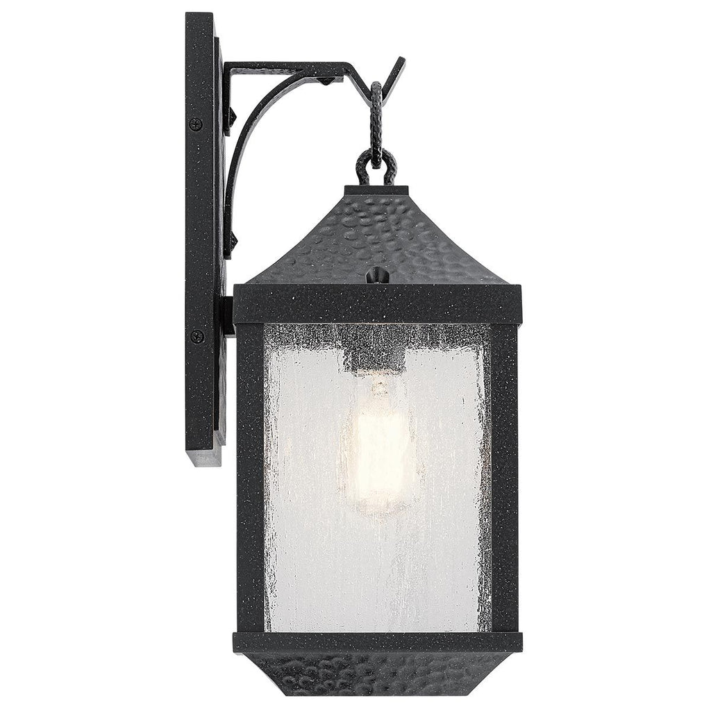 KL-SPRINGFIELD-M Springfield 1 Light Medium  Outdoor Wall Lantern Distressed Black