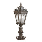 KL-TOURNAI3-L Tournai 2 Light Large  Outdoor Pedestal Londonderry