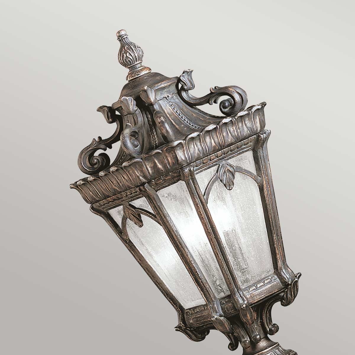 KL-TOURNAI3-L Tournai 2 Light Large  Outdoor Pedestal Londonderry