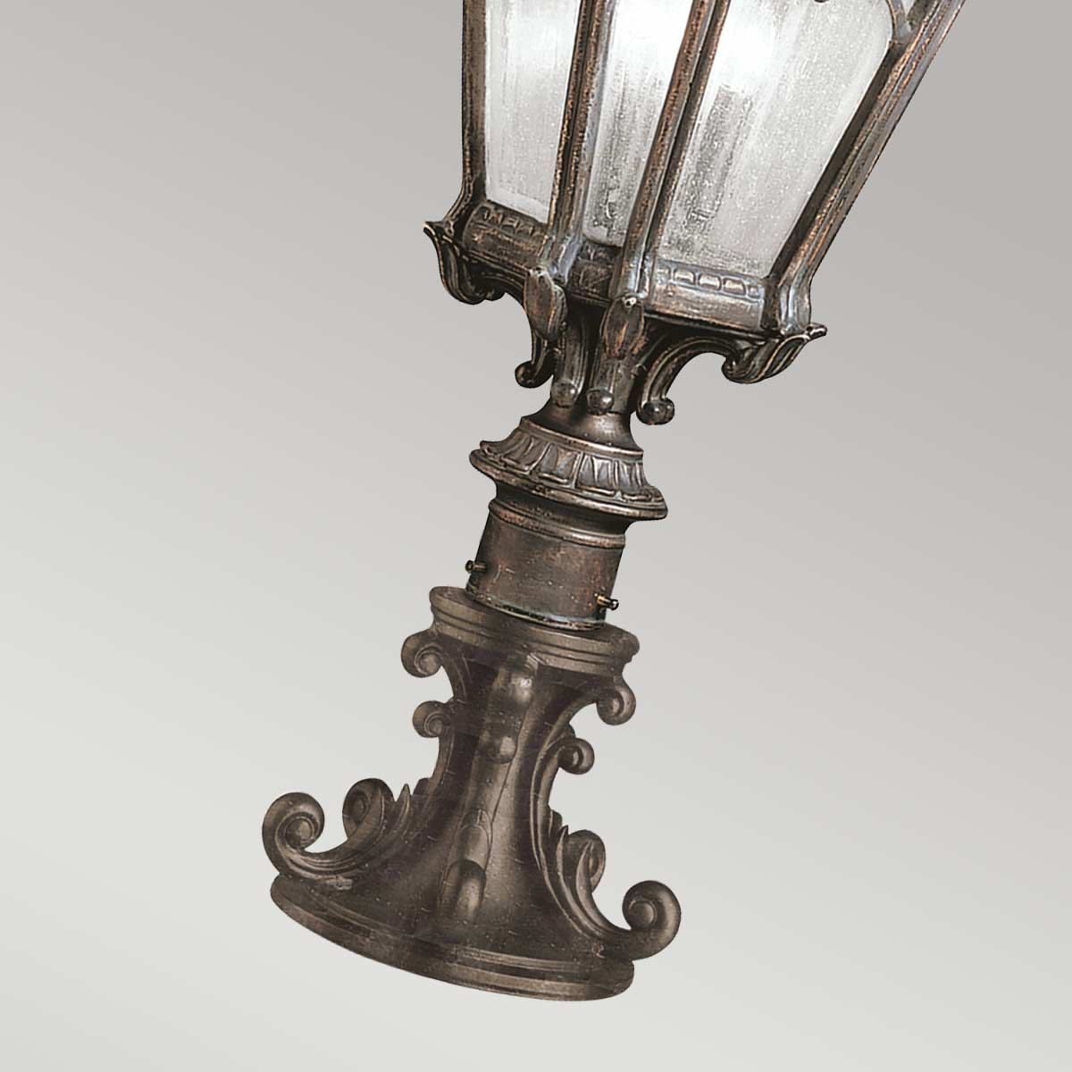 KL-TOURNAI3-L Tournai 2 Light Large  Outdoor Pedestal Londonderry