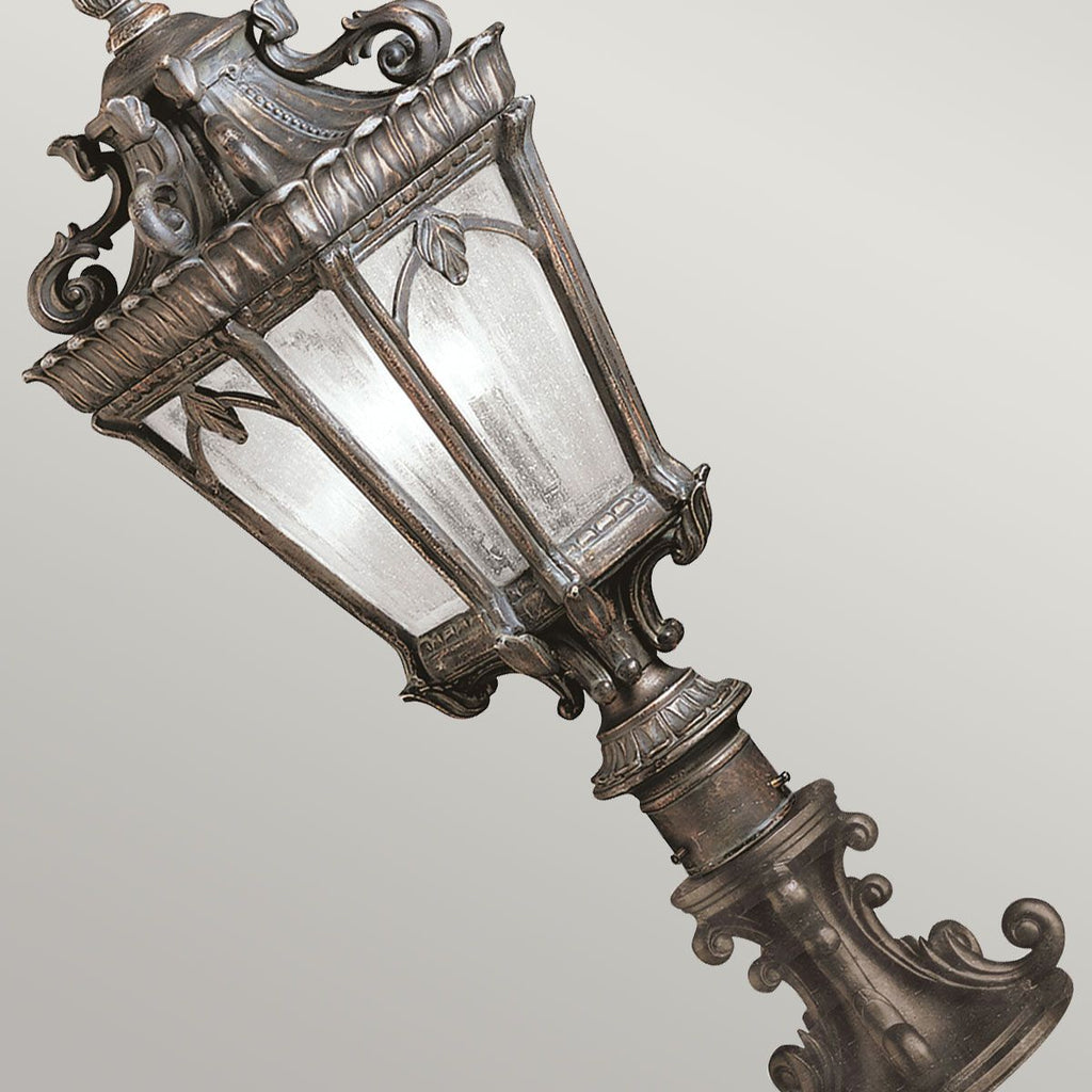 KL-TOURNAI3-L Tournai 2 Light Large  Outdoor Pedestal Londonderry