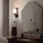 KL-VETIVENE1-BK Vetivene 1 Light  Bathroom Wall Light  Black