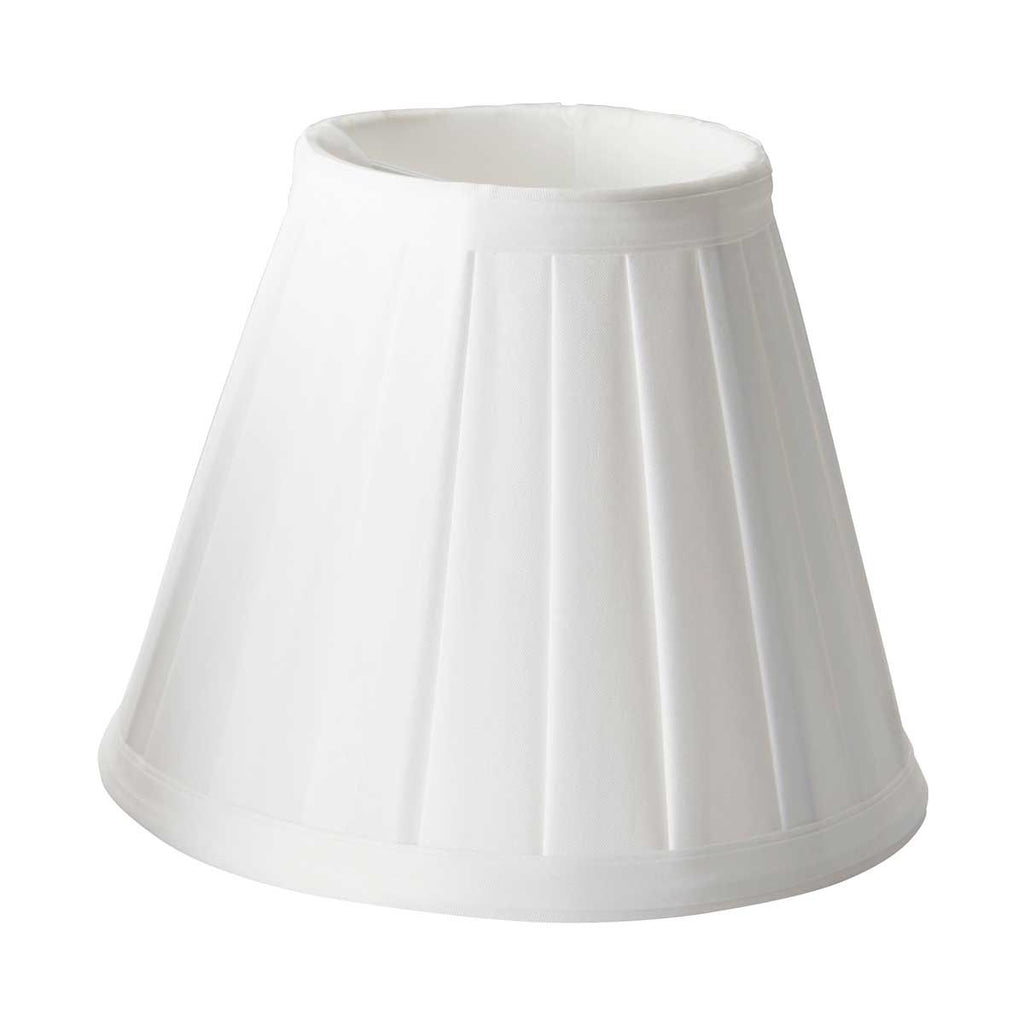LS162-WHT Clip Shades Pleated White Candle Shade