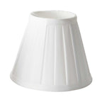 LS162-WHT Clip Shades Pleated White Candle Shade