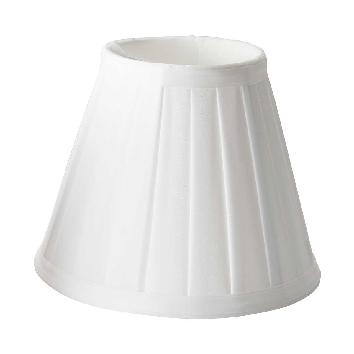 LS162-WHT Clip Shades Pleated White Candle Shade