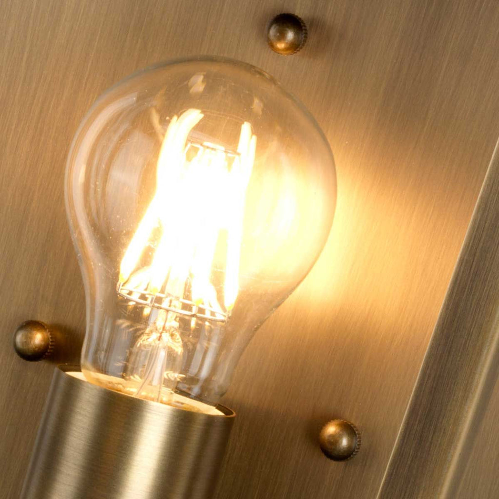 MANSION-HOUSE-BR Mansion House 1 Light  Outdoor Wall Lantern Aged Brass