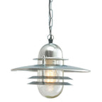 OS8-GAL-C Oslo Coastal Outdoor 1 Light Chain Lantern - Galvanised Steel (S)