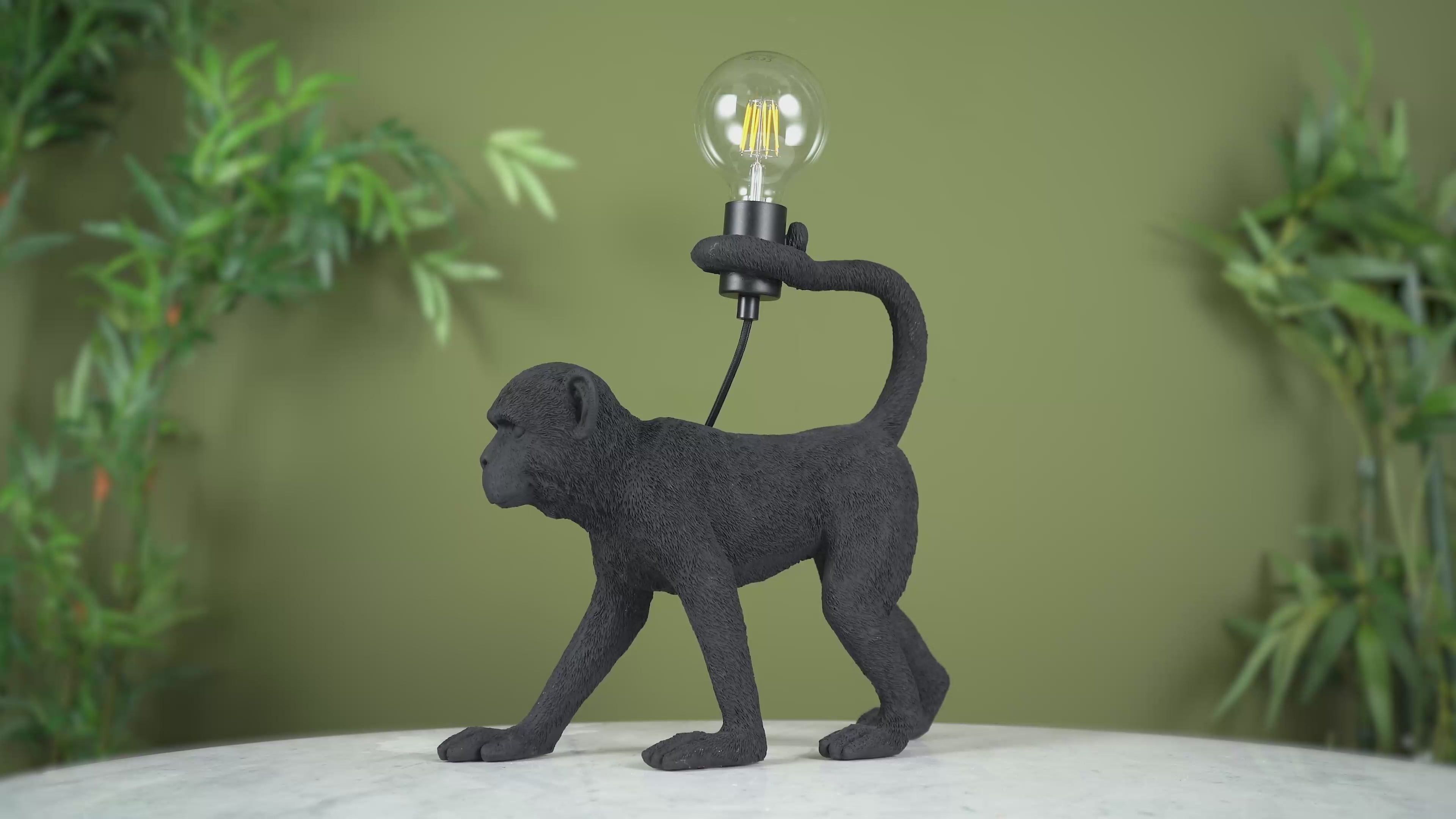 106791 Capuchin 1 Light Table Lamp Matt Black