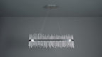 107109 Monte Carlo Pendant LED Light Chrome Plate And Clear Glass