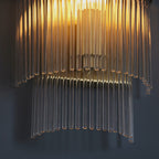 99168 Endon Marietta 1 Light Indoor Wall Light — Antique Brass & Clear Glass
