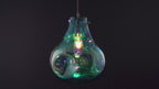 99791 1 Light Pendant Petrol Metallic Glass & Chrome Plate