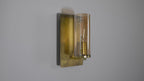 90598 1 Light Wall Light Brass Patina & Champagne Lustre Glass