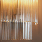 104114 Endon Marietta 1 Light Indoor Wall Light — Bright Nickel & Clear Glass