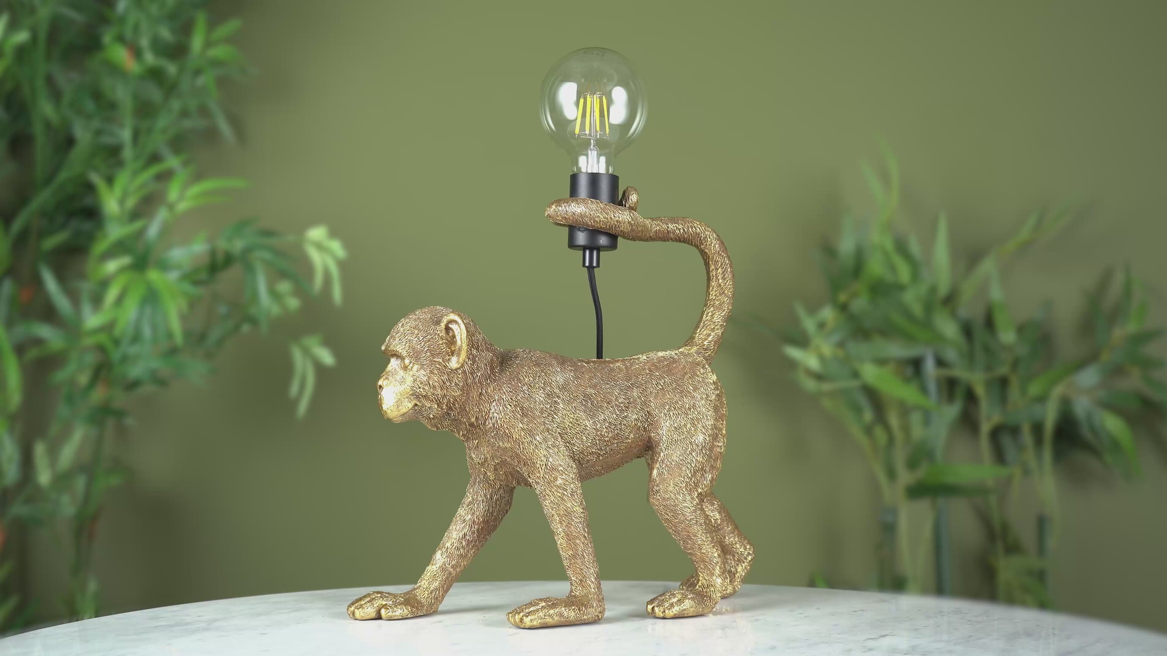 106792 Capuchin 1 Light Table Lamp Vintage Gold Paint And Matt Black