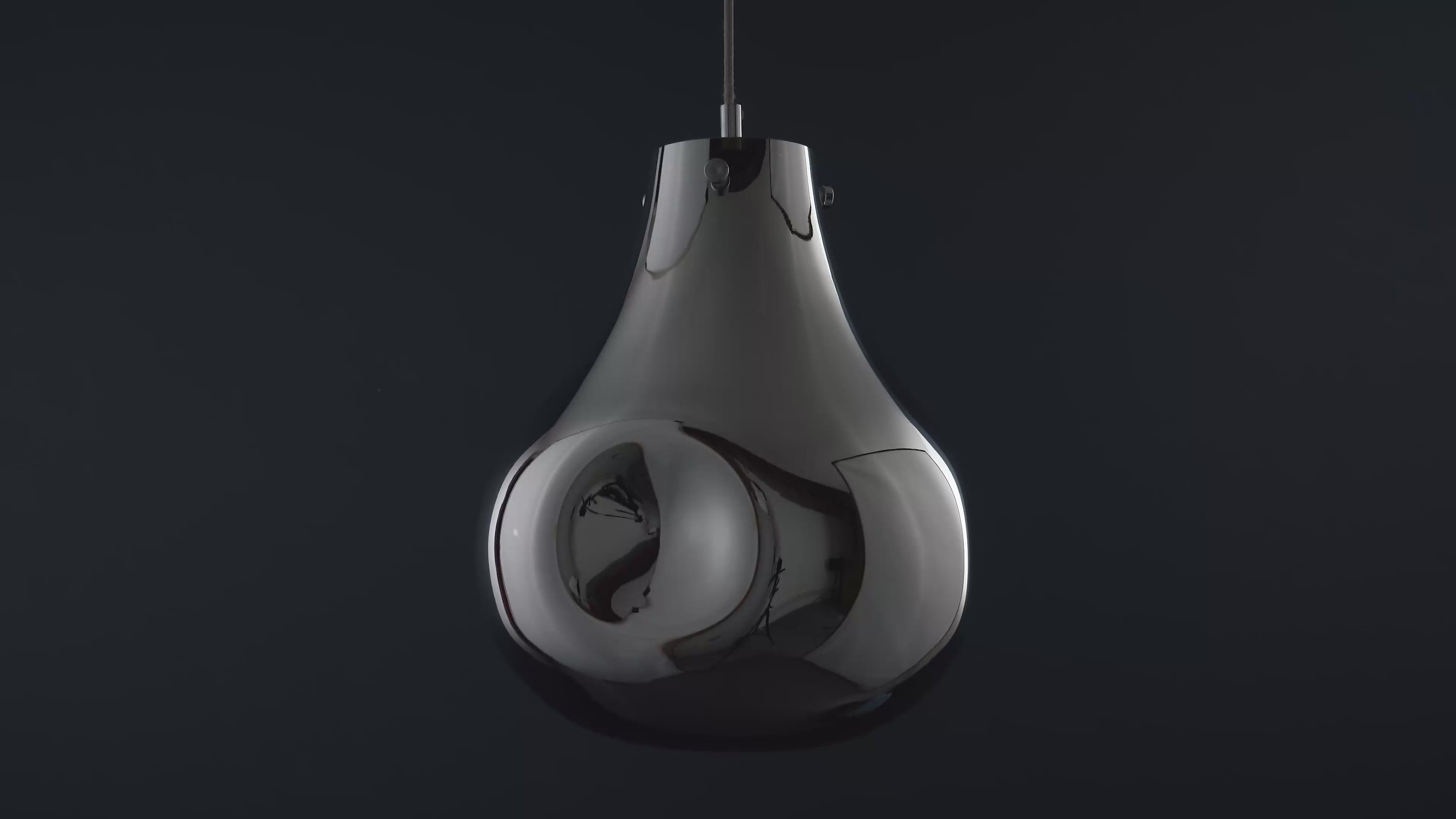 99788 1 Light Pendant Chrome Metallic Glass & Chrome Plate