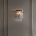 104114 Endon Marietta 1 Light Indoor Wall Light — Bright Nickel & Clear Glass