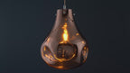99790 1 Light Pendant Copper Metallic Glass & Chrome Plate
