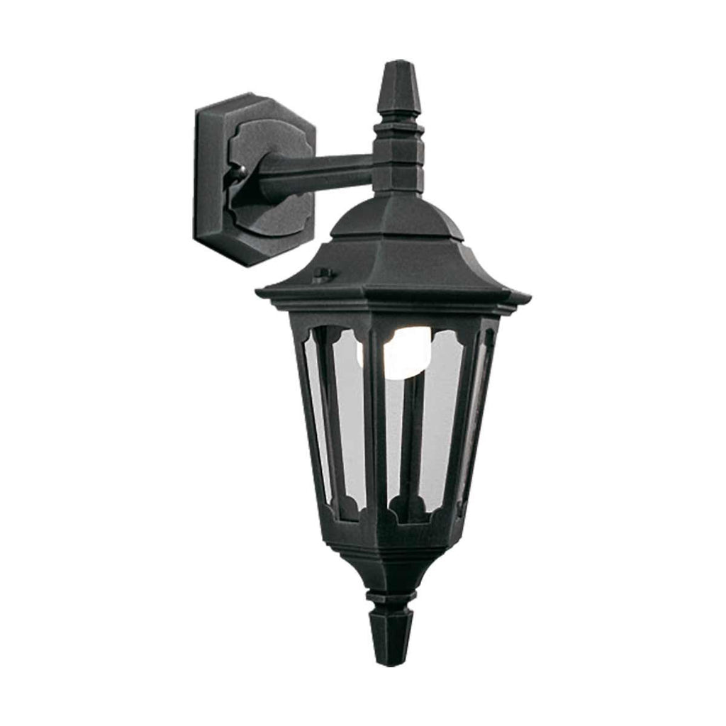 PRM2-BLACK Parish Mini 1 Light Down  Outdoor Wall Lantern  Black