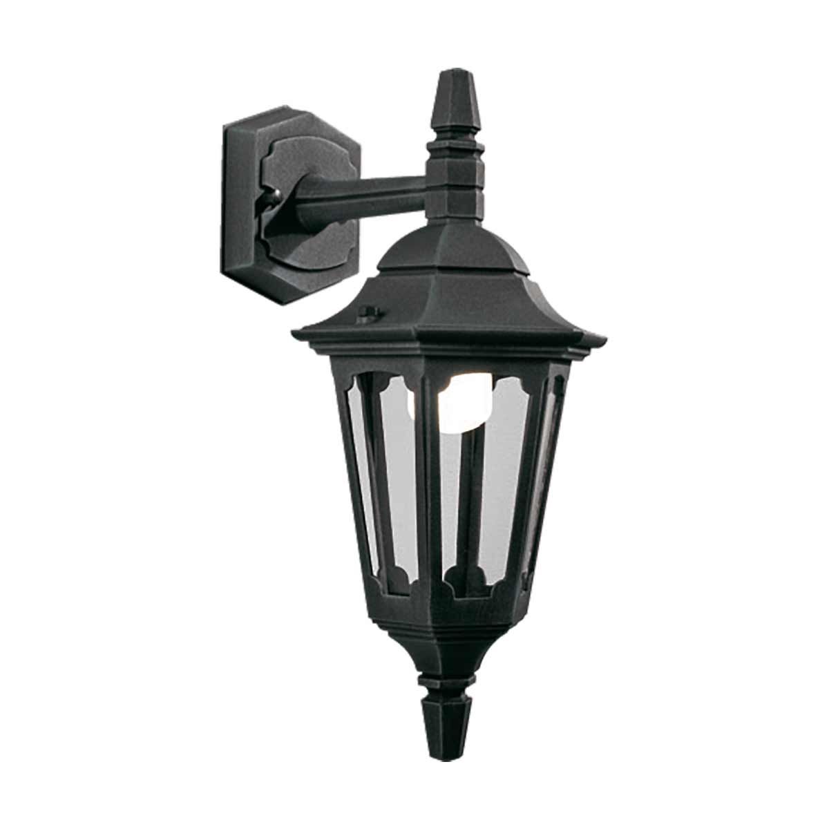 PRM2-BLACK Parish Mini 1 Light Down  Outdoor Wall Lantern  Black